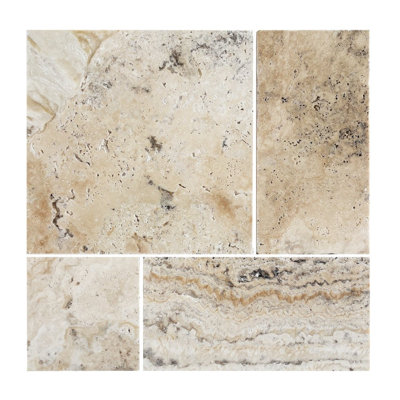 Philadelphia Tumbled Roman Pattern Travertine Paver