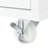 Classic Rolling Kitchen Island - Led Lighting, Power Socket, 2 Fluted Glass Doors, Storage, White On Wheels With Extended Table, White, Stable & Functional Construction-39920914