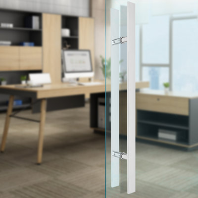 Double Sided Stainless Steel Door Handle, Pair Of Pull Push Sliding Barn Door Handles (79.5*4.06*15Cm/31.3*1.6*5.91In)