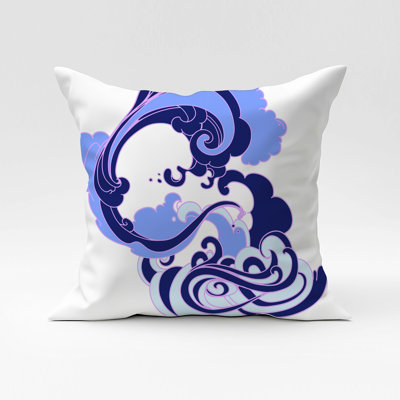 Volute Organic Cotton Throw Pillow