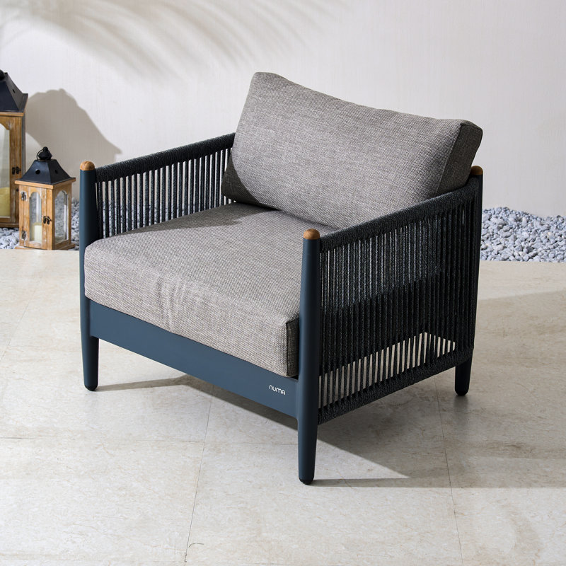 Outdoor Aluminum Lounge Chair With Cushions