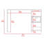 Bureau d'ordinateur, un tiroir, deux tablettes