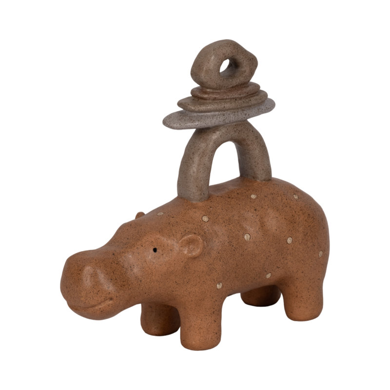 Figurine empilée «Playful Animals» - Statue fantaisiste avec détails artistiques - Décoration décorative sur table