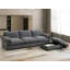 Canapé modulaire en chenille 96,5 po avec repose-pieds et poches-604806287