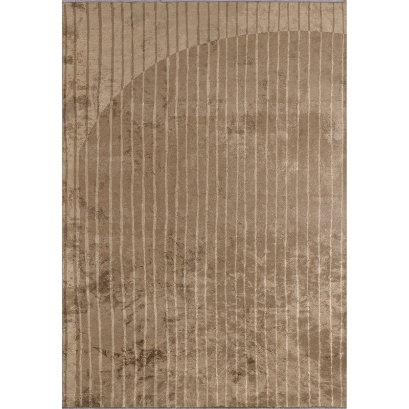 Analina Rectangle Abstract Cotton and Viscose Indoor / Outdoor Area Rug, Rectangle 240 x 300cm