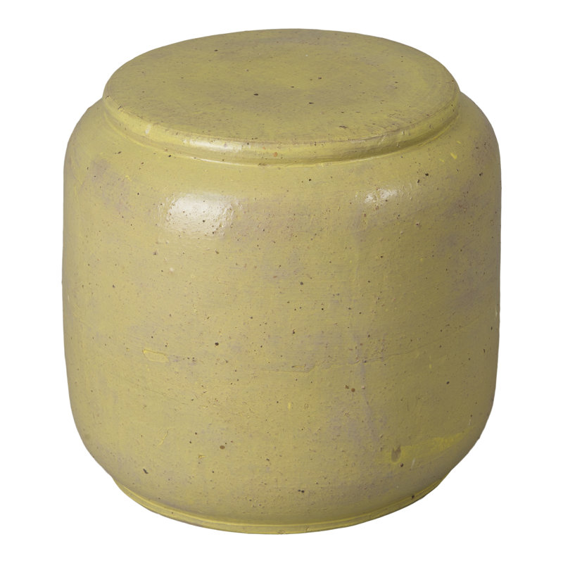 Pot de fleurs en céramique, Jaune