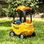 Grow'n Cooper Cooper Construction - Jouet pour enfants avec roulettes à 360 °, enseigne de personnalisation effaçable à sec, poignée pour les parents et rangement - Voiture robuste pour les pieds et le sol