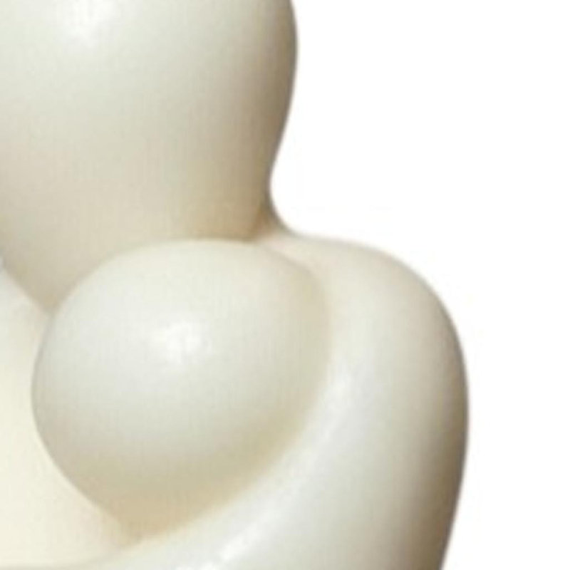 Bougie dimensionnelle blanche 2 "non parfumée pour mère et enfant