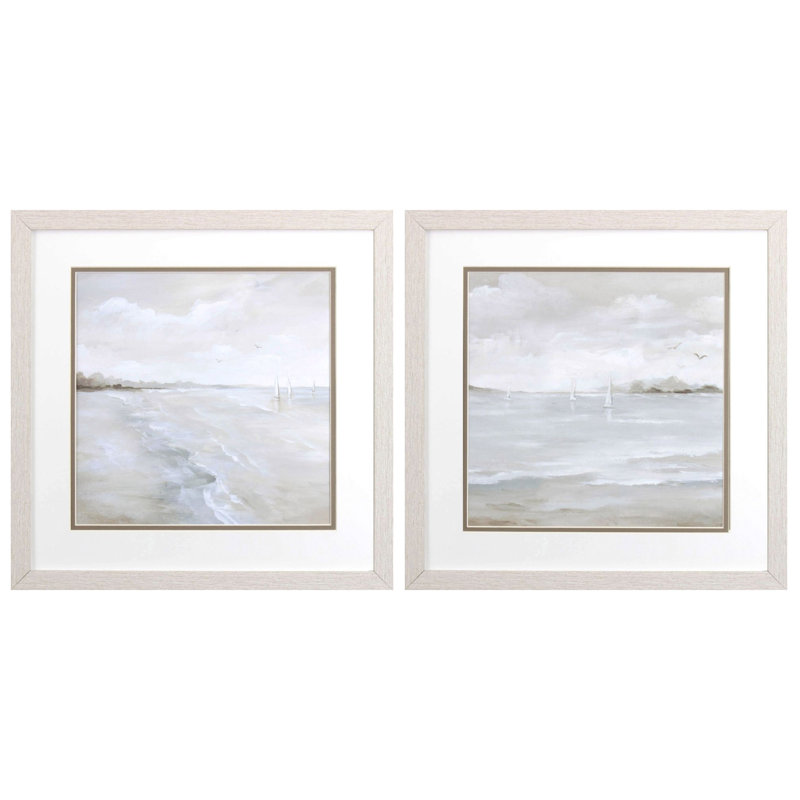"Ensemble de deux impressions murales encadrées", "Ensemble de deux voiles"