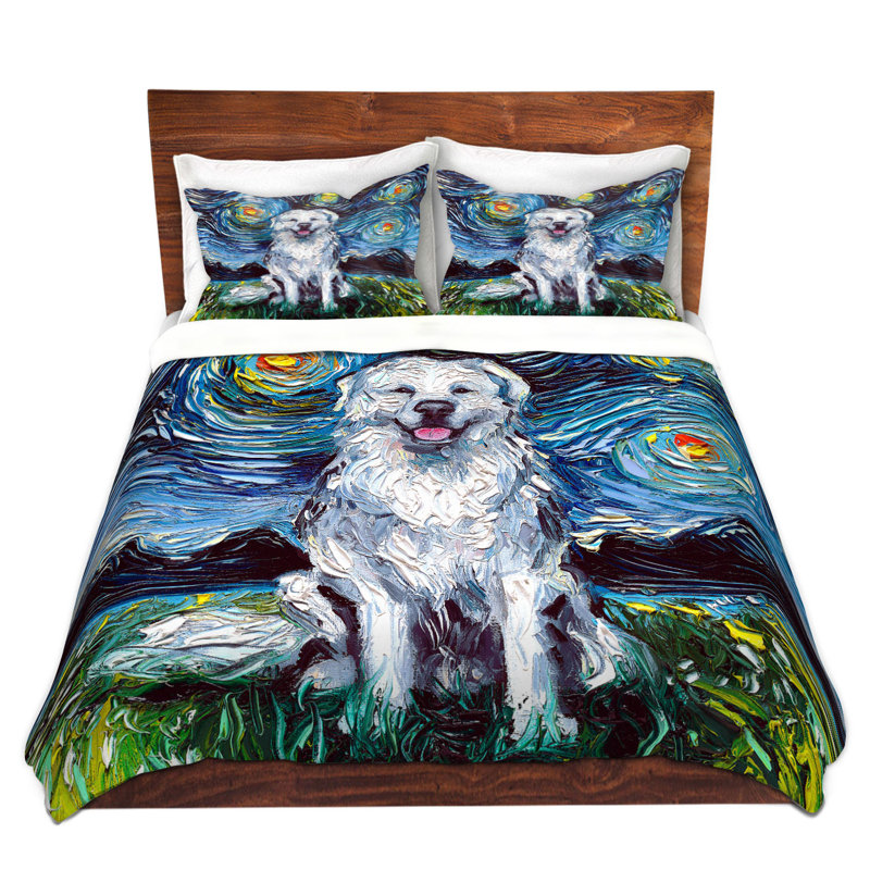 Ensembles de housses de couette DiaNoche en microfibre par Aja Ann - Grand chien des Pyrénées