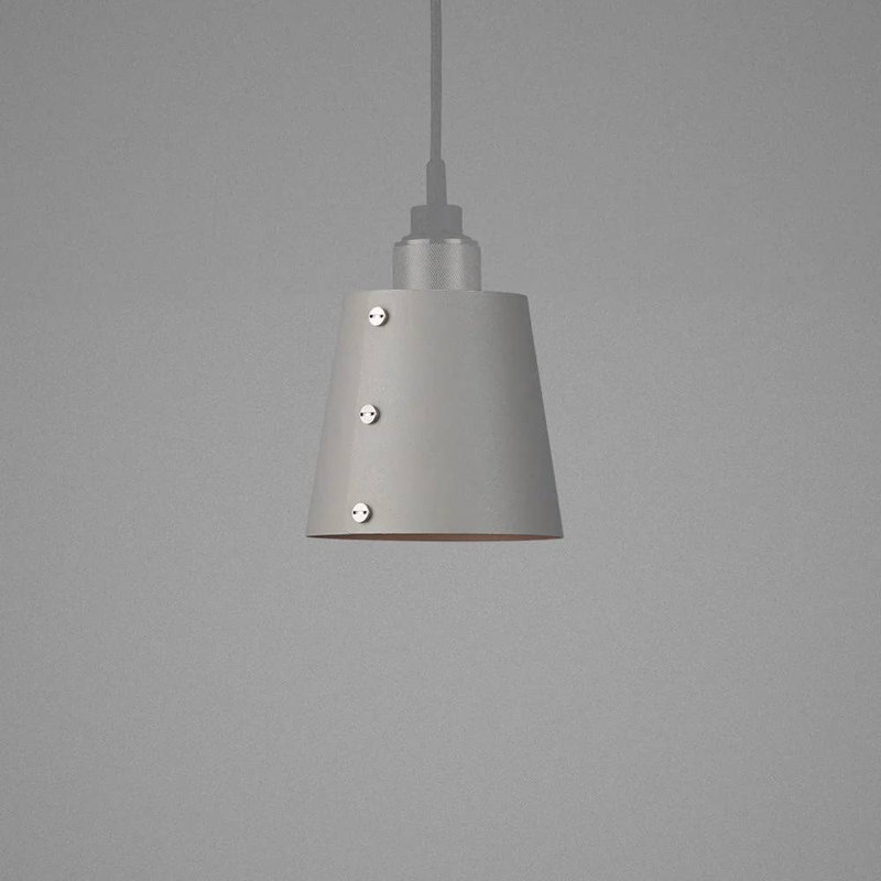 Cone Pendant Shade, 5.12" H x 5.51" W x 5.51" D, Stone