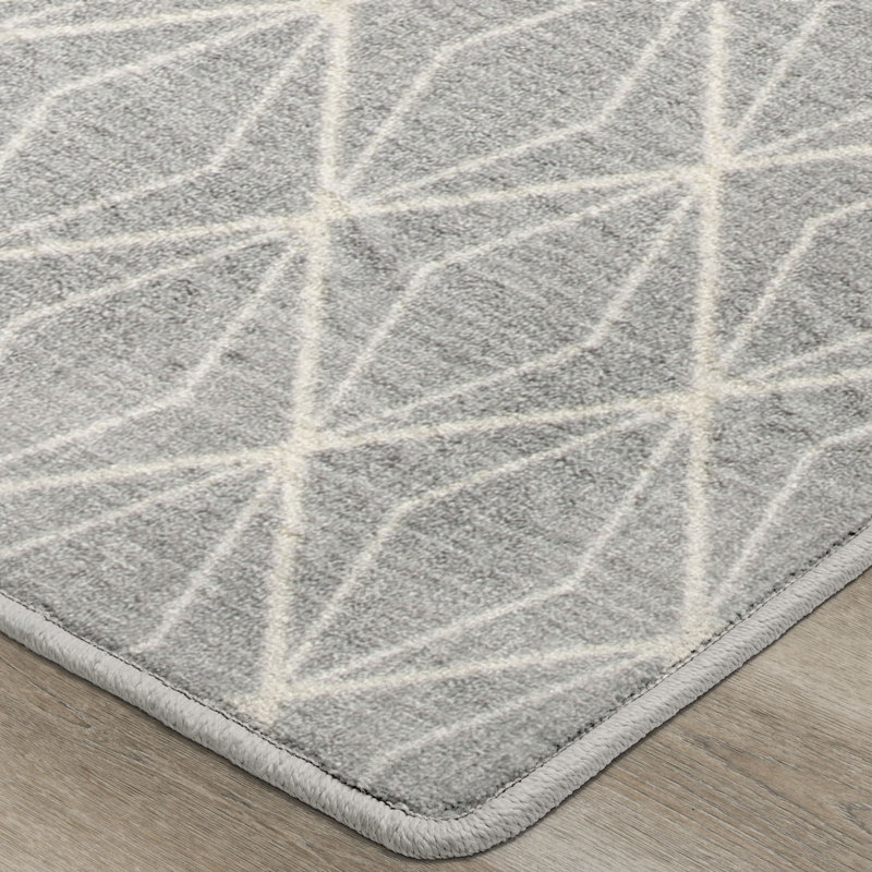 Tapis argenté Imagine Fine Balance, Rectangle 7 pi 8 po x 10 pi 9 po