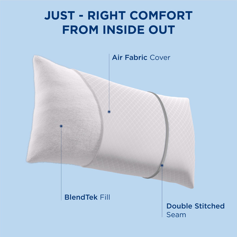 Bedsure Hotel Pillows Fluffy Bed Pillows for Sleeping with Breathable Cover Soft, Light Khaki, Queen