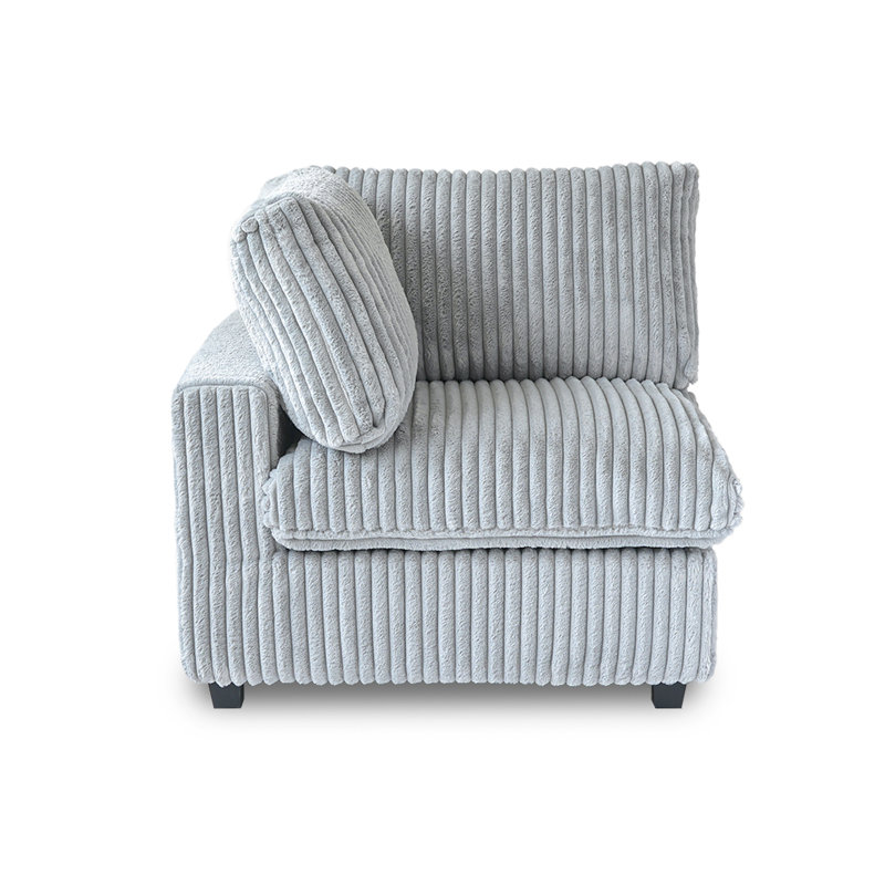 Fauteuil d'angle, Gris clair