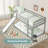 Sturdy Wood Bunk Bed With Ladder And Slide - Safe, Space-Saving And Fun For Kids - No Box Spring Required - Easy Assembly