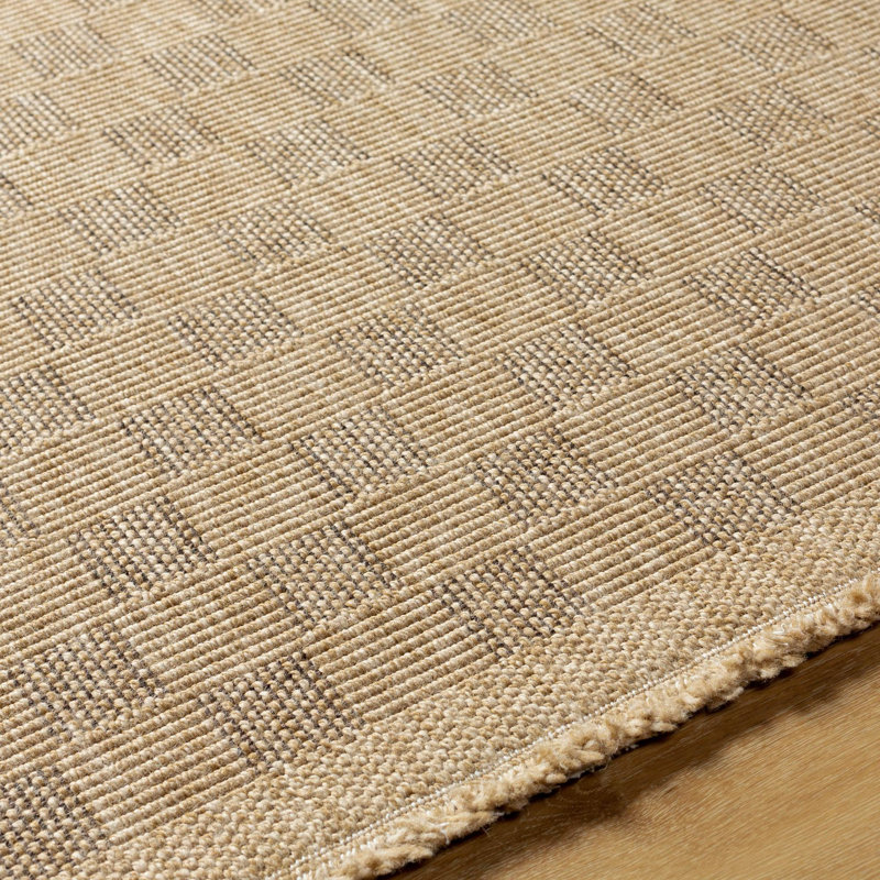 Abbie Machine Woven Checkered Area Rug, Runner 2'7" x 7'