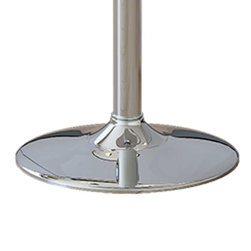 Ensemble de 2 tabourets de bar pivotants réglables modernes avec dossier en similicuir, Blanc