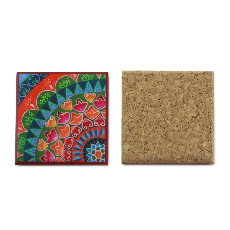 Ensemble sous-verre avec porte-papier 7 pièces home delicacies
