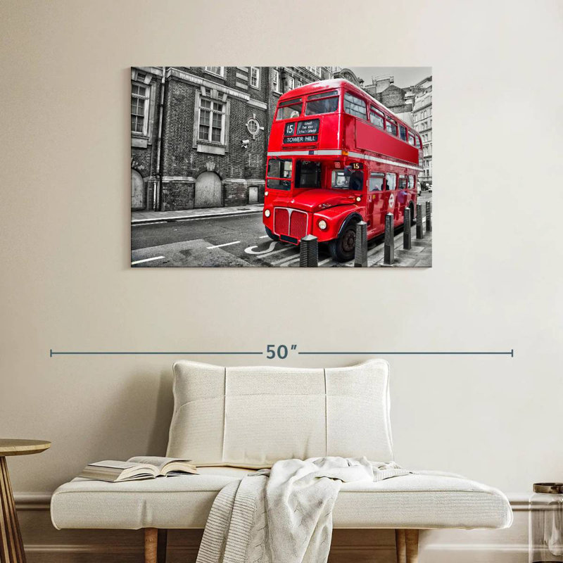 Mehar Pop Double Decker Bus, 26" H x 39" W