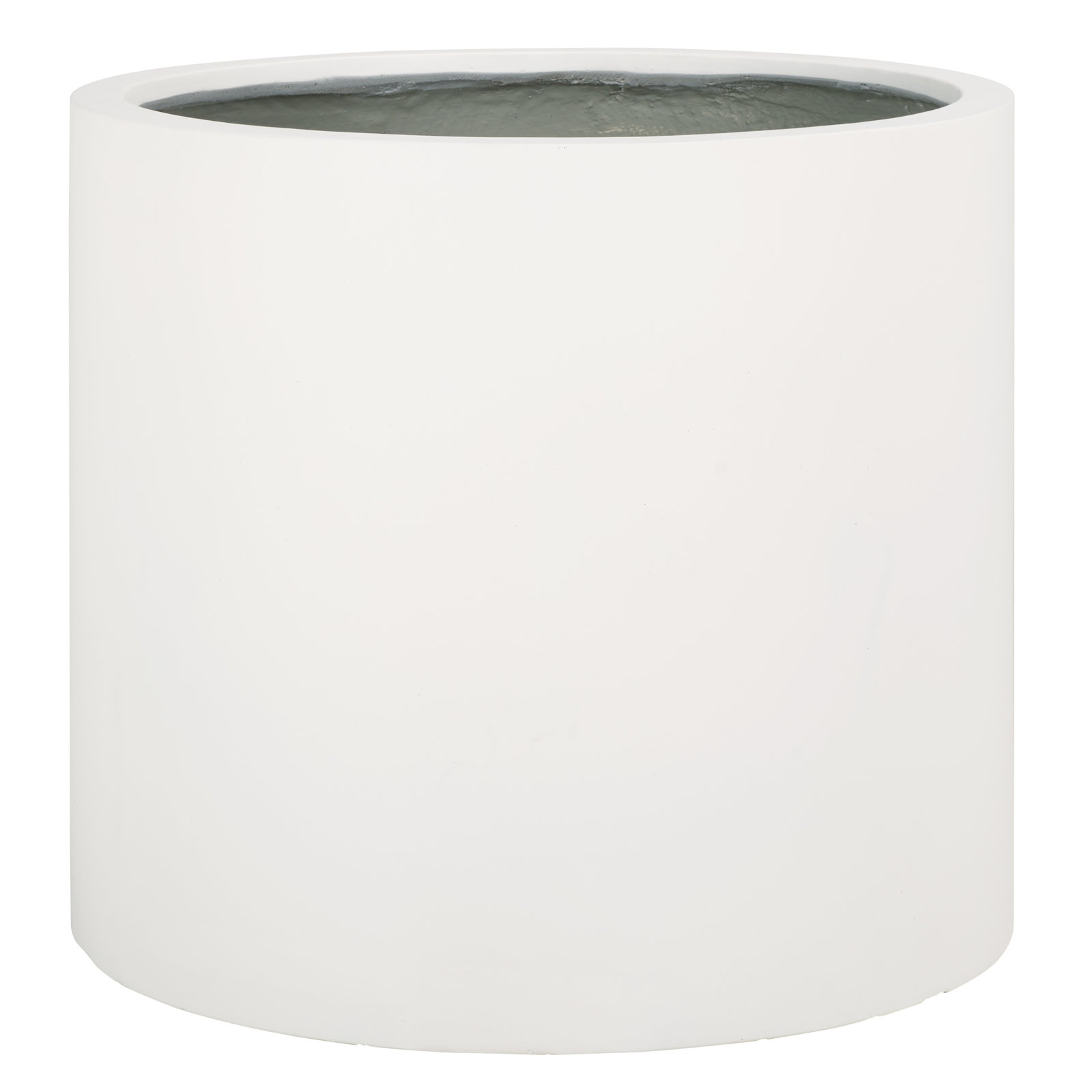 Mcguire Pot Planter, White, 19.2" H x 21.6" W x 21.6" D