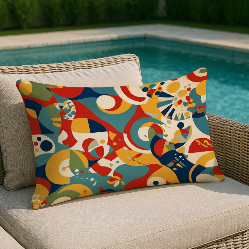 Bold Sparkle Indoor And Outdoor Pillow, Rectangle 20"H x 14"W