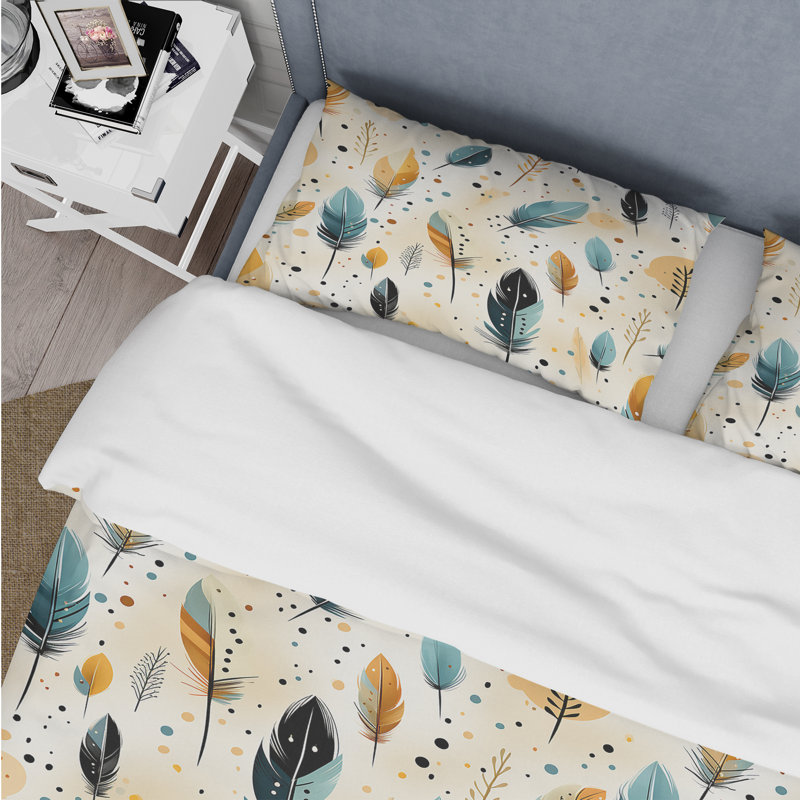 Ensemble de housse de couette beige en microfibre Nomadic, Housse de couette pour très grand lit et 2 très