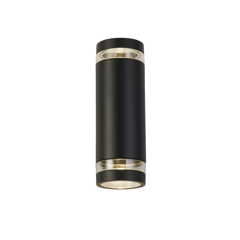 Rennel Matt 23.5cm H Outdoor Sconce, Matt Black