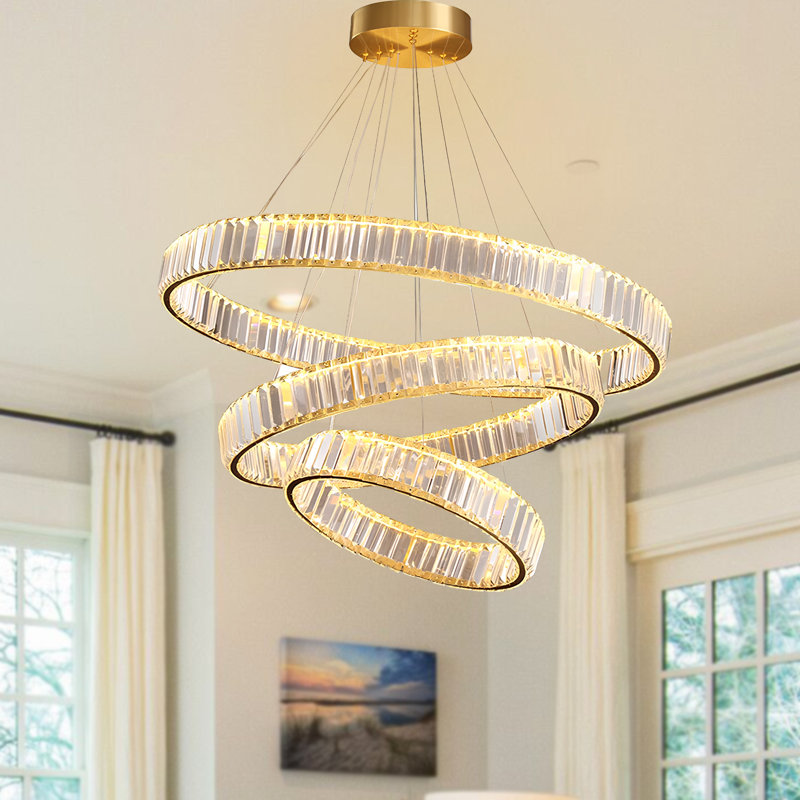 Lustre moderne en cristal Klarke