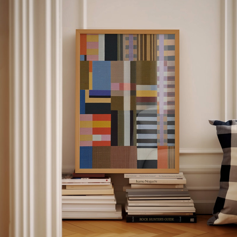 Woven Perspectives No. 02: Art abstrait géométrique, 18x24 in, Unframed