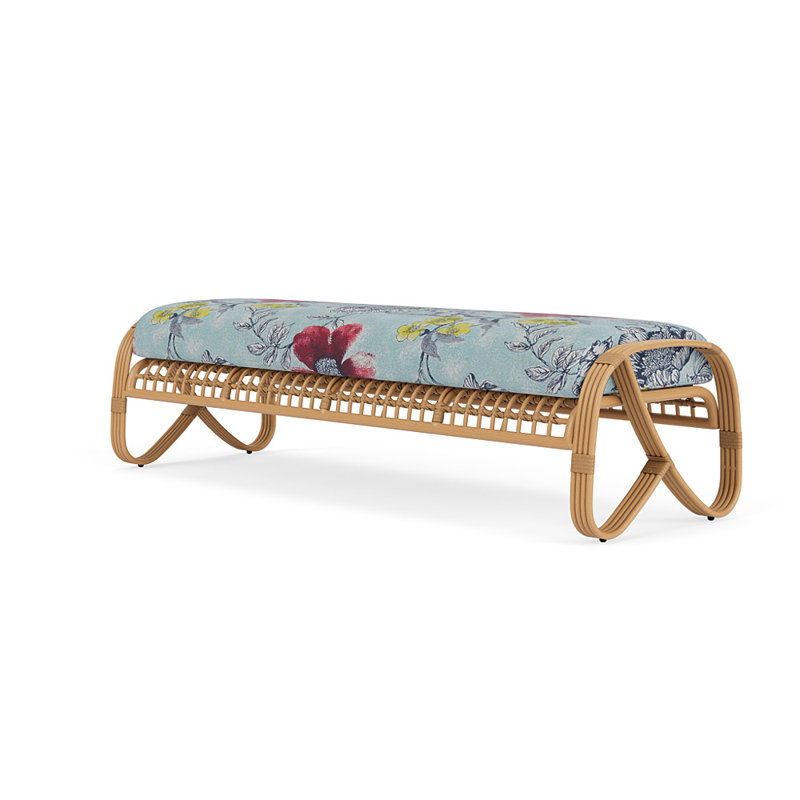 Riviera Patio Bench, Serena Floral Meadow