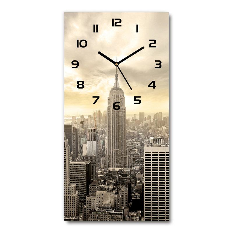 Jacobthomas Glass Wall Clock, Black