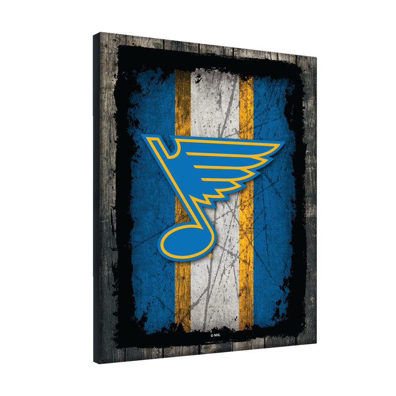 NHL Wrapped Canvas Print, St Louis Blues, 20"H x 15"W x 1"D