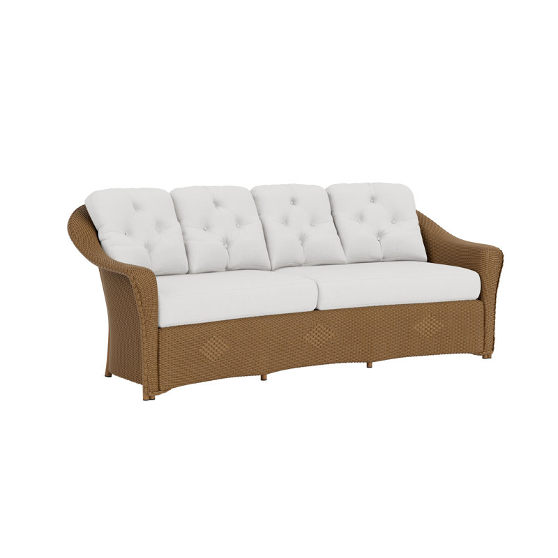 Reflections Outdoor 4 - Seat Patio Sofa, Rumba Nickel, Linen