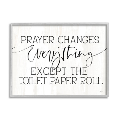 Citation de salle de bain, "Prayer changements", par Lux + Me Designs - impression