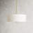 Reed 3 - Light Single Drum Pendant in Natural Brass-1250696360