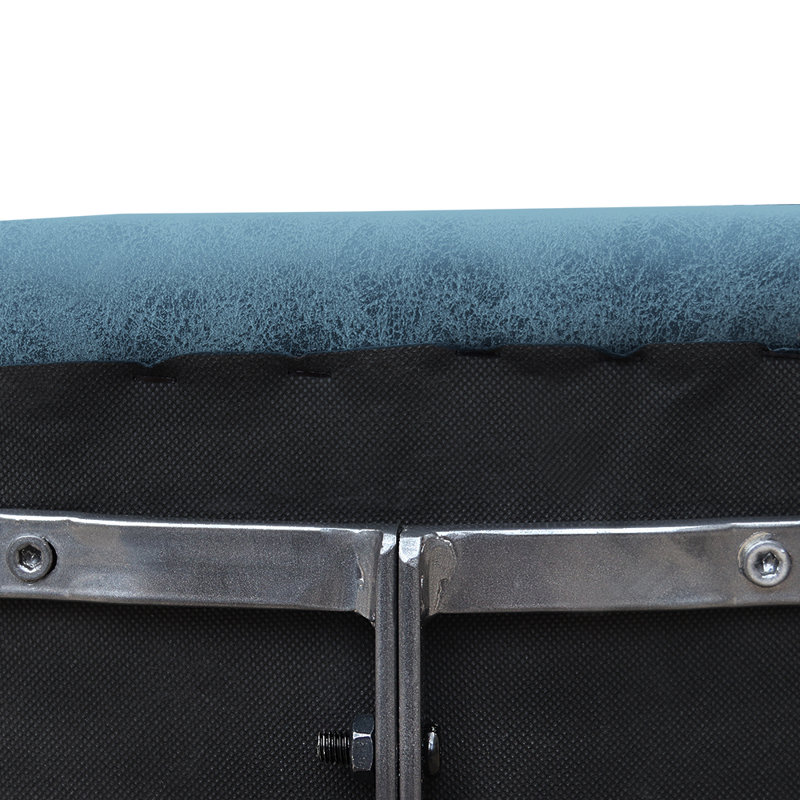 Faux Leather Bar Stool (Set Of 2), Charcoal, Bar Stool (29" Seat Height)