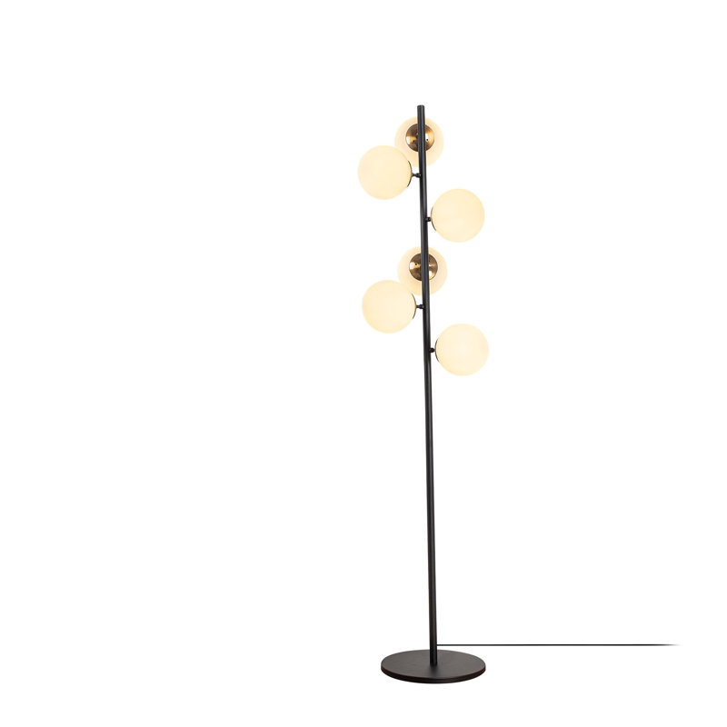 Domingos 64.17'' Black Traditional Floor Lamp
