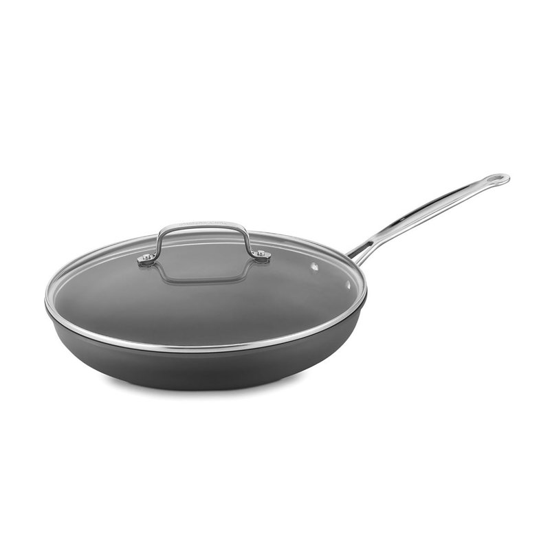 Poêle antiadhésive de 12 po avec couvercle en verre Cuisinart