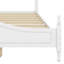 Cadre de lit de style rétro Timeless, lit plateforme en bois avec tête de lit décorative-129447404