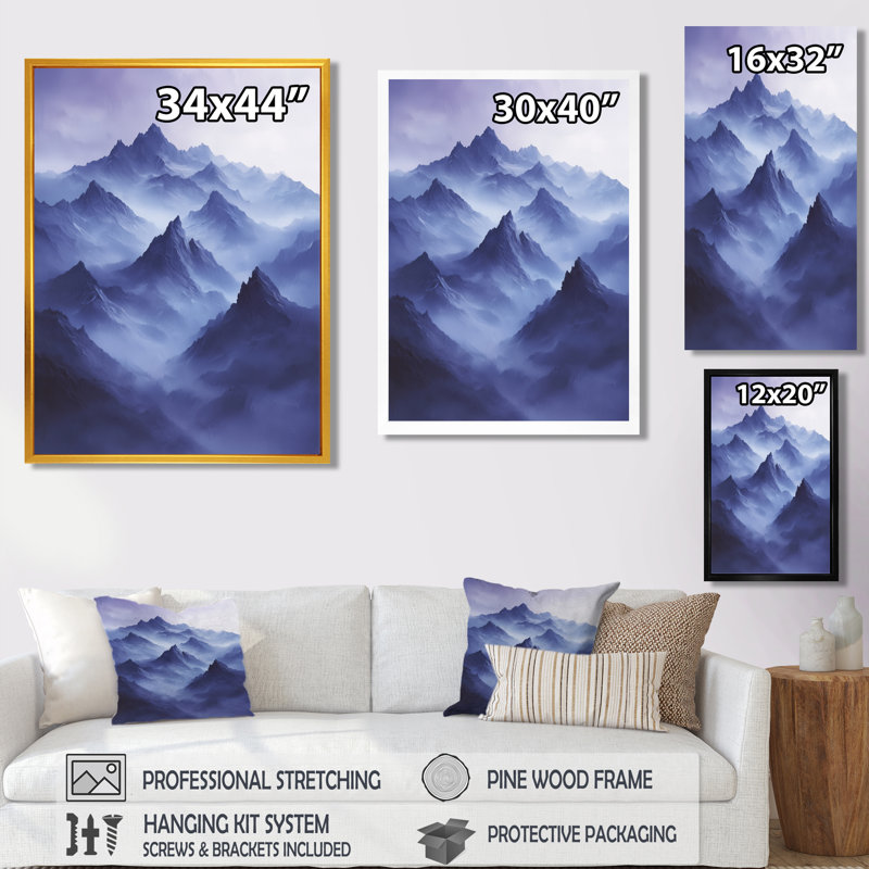 Gitzel - paysages, art mural sur toile, Toile tendue, Ne s’applique pas, H 20 po x l 12 po