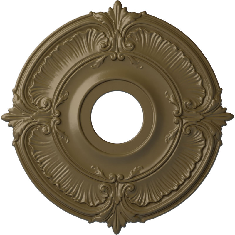 Médaillon de plafond H 18 po x l 18 po x P 0,625 po Attica, Boue Mississippi