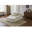 Chaise longue avec 3 coussins décoratifs et accoudoirs larges-2072613792