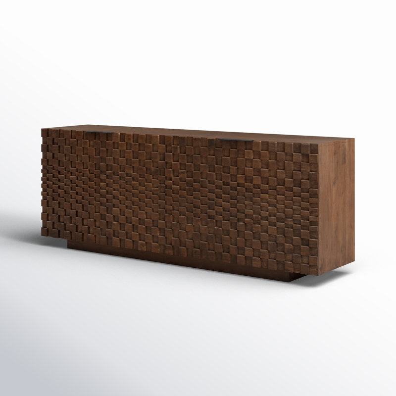 Givens 75" Carved Wood Sideboard