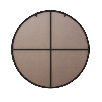 Black 36" Mirror With Metal Frame For Interior - Bathroom, Bedroom, Living Room Excellent Build Process, , Fog, Corrosion, -Proof Home Manufacturing,