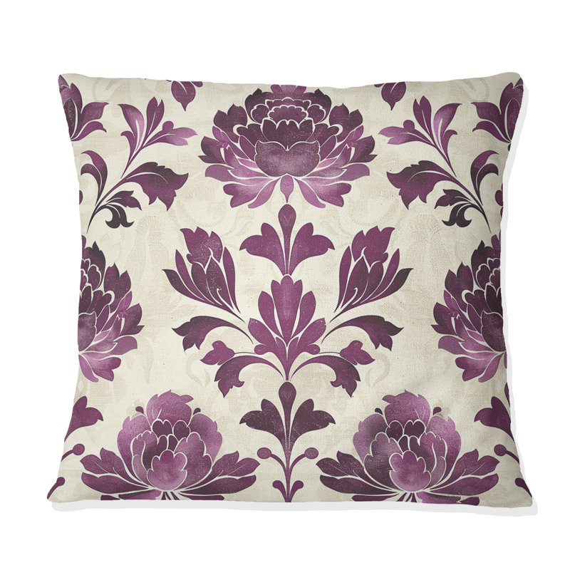Coussin Floral, H 18 po x H 18 po
