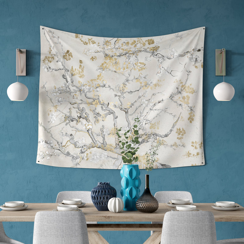 Tapisserie de la lampe d’inspiration van gogh en fleurs Oakledge