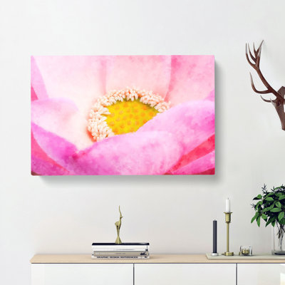 Pink Flower - Wrapped Canvas Painting