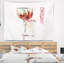 Tapisserie vin rouge sur fond blanc-28491753