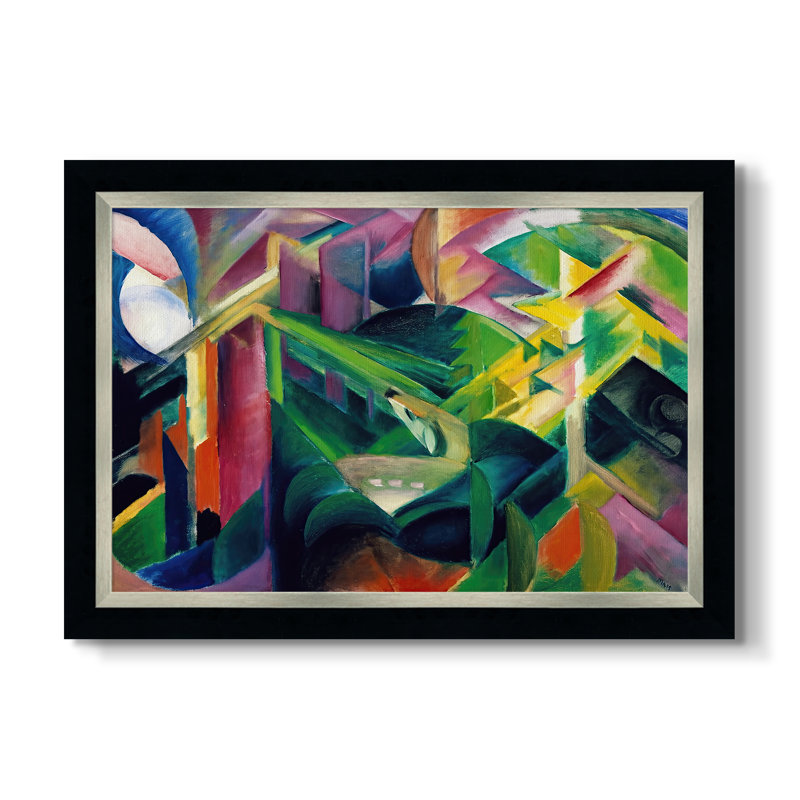 Custom Framed Masterpiece " Deer In A Monastery Garden (Reh Im Klostergarten) " by Franz Marc, 20x28 INNER SIZE