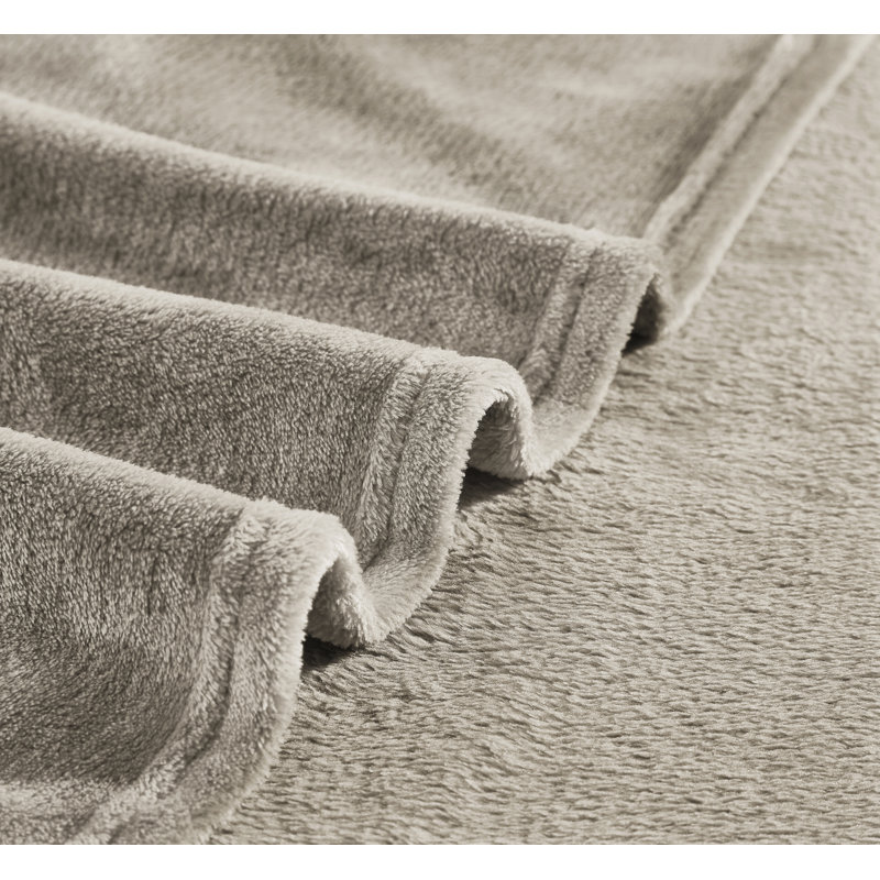 Fleece / Microfiber Machine Woven Sheet Set, Taupe, Queen Sheet Set + Fitted Sheet + 2 Pillowcases